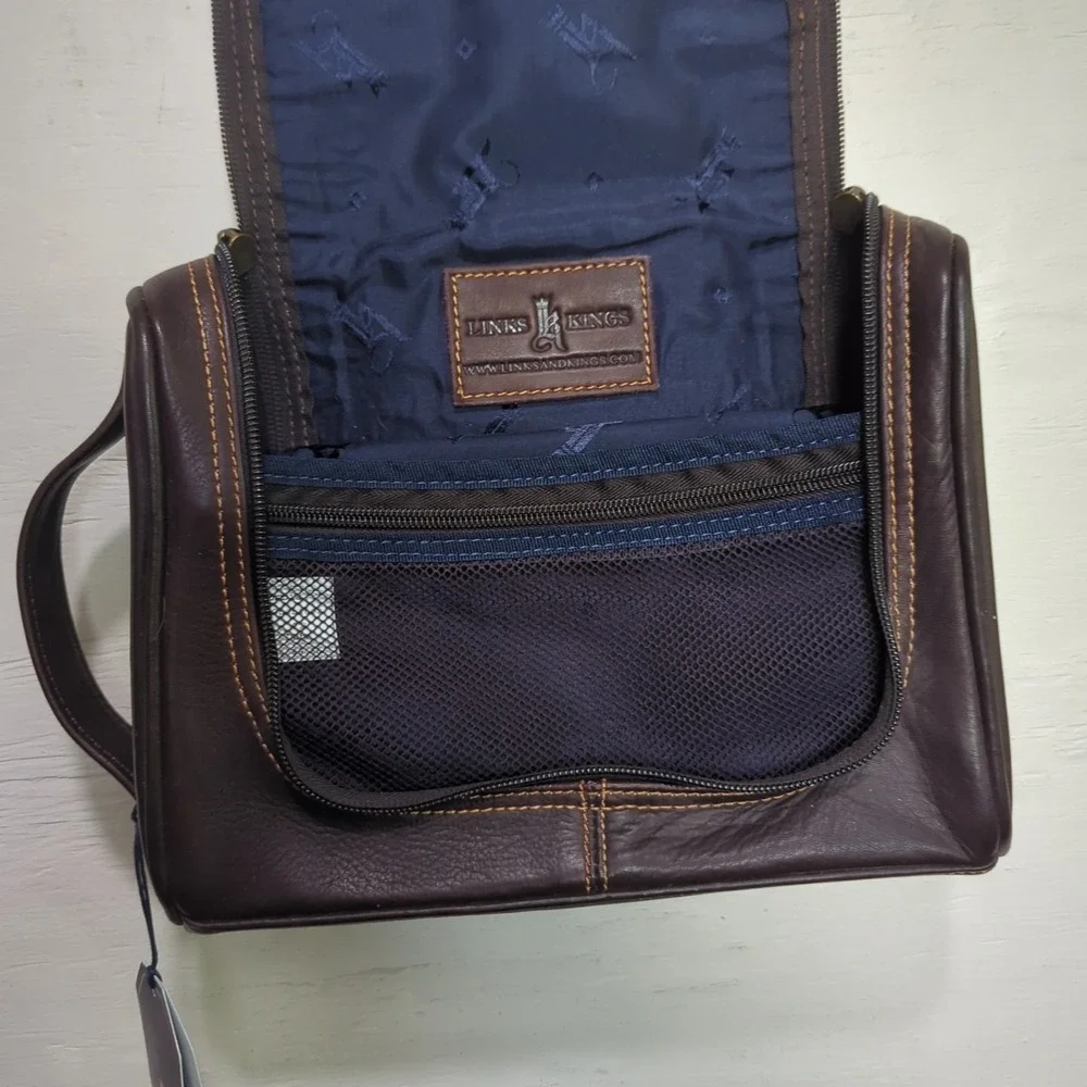 Links & Kings Heritage Premium Leather Travel Caddy‎ Brown Orlando Magic Golf